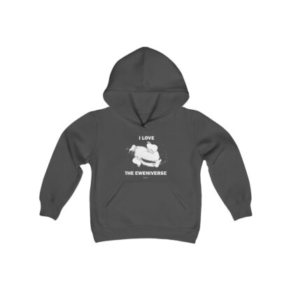 I LOVE THE EWENIVERSE Youth Heavy Blend Hooded Sweatshirt - Image 15