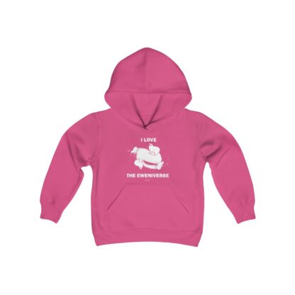 I LOVE THE EWENIVERSE Youth Heavy Blend Hooded Sweatshirt - Image 23