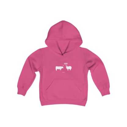 MOO Sheep Youth Heavy Blend Hooded Sweatshirt - Image 29