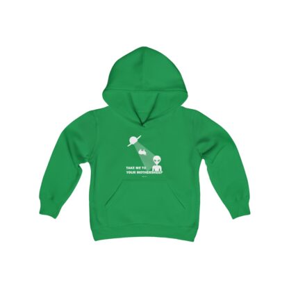 TAKE ME TO YOUR MOTHERSHEEP Youth Heavy Blend Hooded Sweatshirt - Image 15