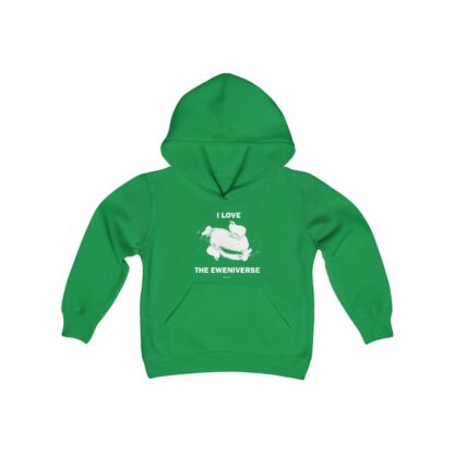 I LOVE THE EWENIVERSE Youth Heavy Blend Hooded Sweatshirt - Image 13