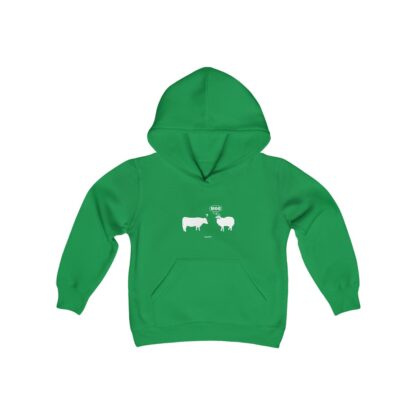 MOO Sheep Youth Heavy Blend Hooded Sweatshirt - Image 15