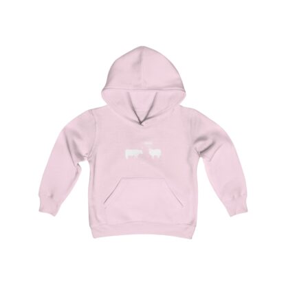 MOO Sheep Youth Heavy Blend Hooded Sweatshirt - Image 27