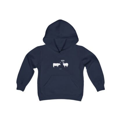 MOO Sheep Youth Heavy Blend Hooded Sweatshirt - Image 23