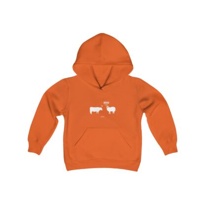 MOO Sheep Youth Heavy Blend Hooded Sweatshirt - Image 9