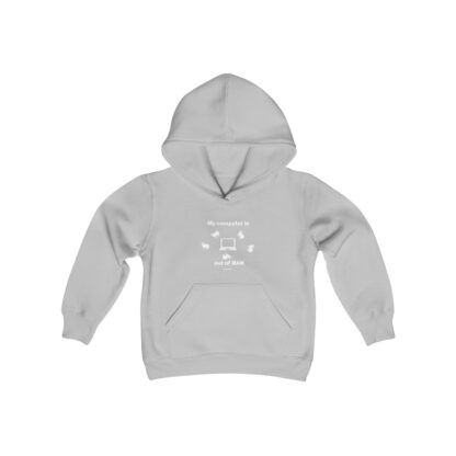 MY COMPUTER IS OUT OF RAM Youth Heavy Blend Hooded Sweatshirt - Image 3