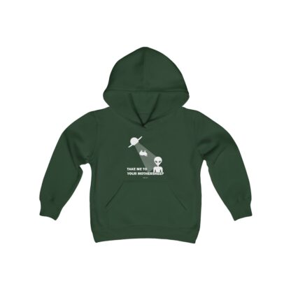 TAKE ME TO YOUR MOTHERSHEEP Youth Heavy Blend Hooded Sweatshirt - Image 13