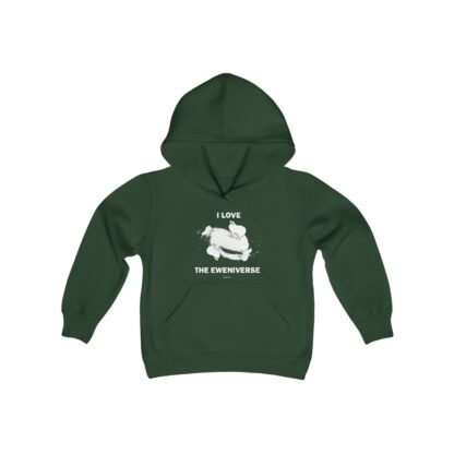 I LOVE THE EWENIVERSE Youth Heavy Blend Hooded Sweatshirt - Image 11