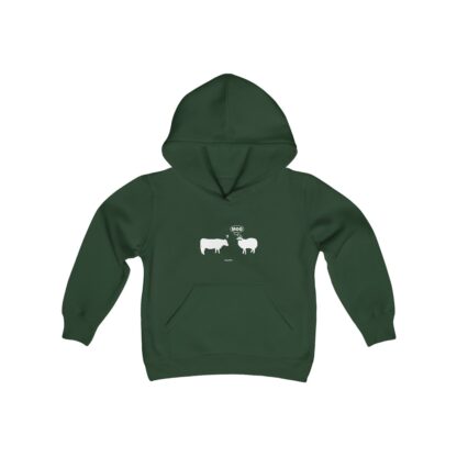 MOO Sheep Youth Heavy Blend Hooded Sweatshirt - Image 13