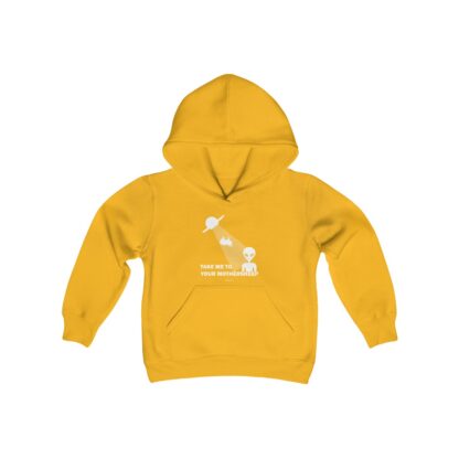 TAKE ME TO YOUR MOTHERSHEEP Youth Heavy Blend Hooded Sweatshirt - Image 7