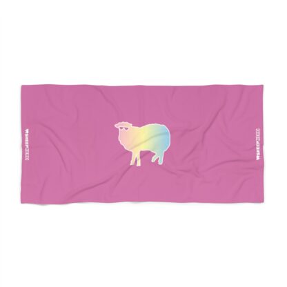 Cotton Candy Sheep Beach Towel - Image 3