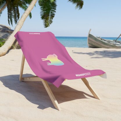 Cotton Candy Sheep Beach Towel - Image 4