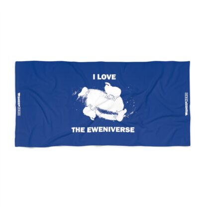 I LOVE THE EWENIVERSE Beach Towel