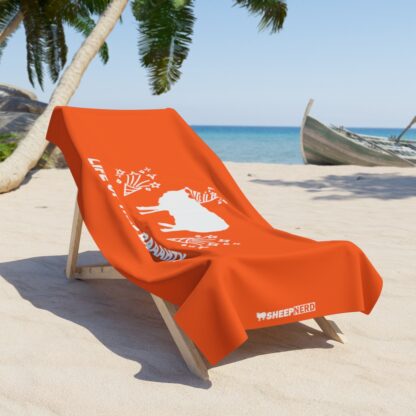 LIFE OF THE BAAAHTY Beach Towel - Image 2