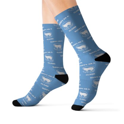 HAPPY AS A CLAMB Sublimation Socks - Image 5