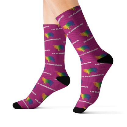 I'M GLAMBOROUS Sublimation Socks - Image 5