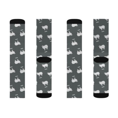 meh. Sheep Sublimation Socks - Image 6