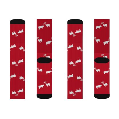 MOO Sheep Sublimation Socks - Image 6