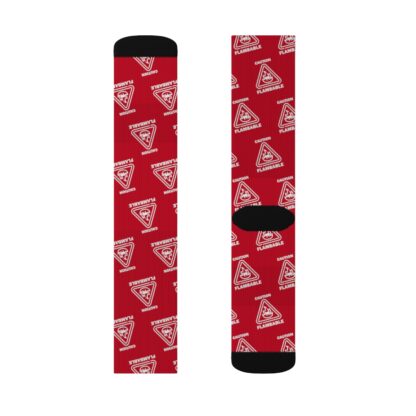 CAUTION FLAMBABLE Sublimation Socks - Image 3