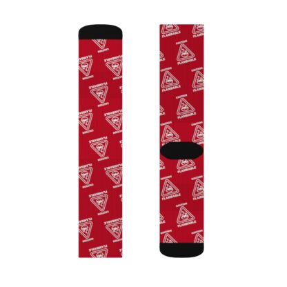 CAUTION FLAMBABLE Sublimation Socks - Image 4