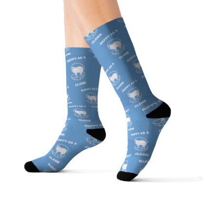 HAPPY AS A CLAMB Sublimation Socks - Image 9