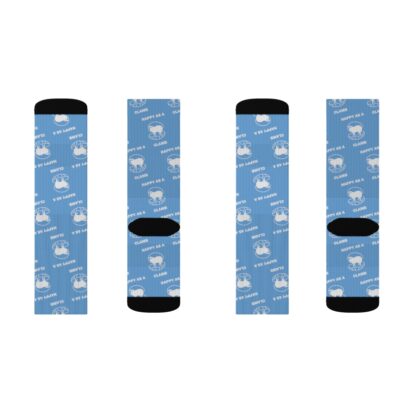 HAPPY AS A CLAMB Sublimation Socks - Image 10