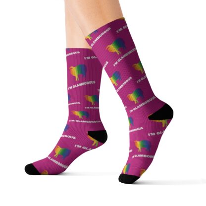 I'M GLAMBOROUS Sublimation Socks - Image 9