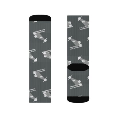 TAKE ME TO YOUR MOTHERSHEEP Sublimation Socks - Image 11