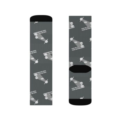 TAKE ME TO YOUR MOTHERSHEEP Sublimation Socks - Image 12