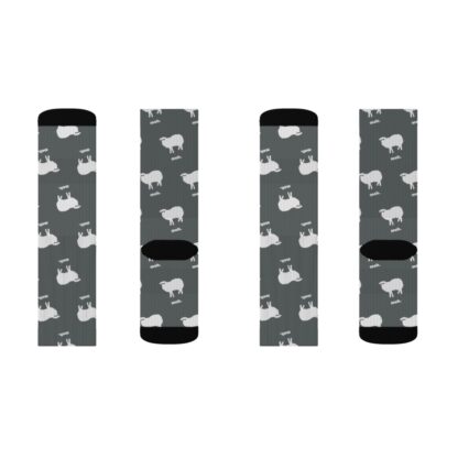 meh. Sheep Sublimation Socks - Image 10