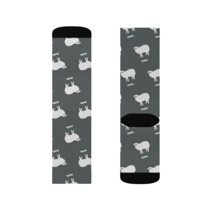 meh. Sheep Sublimation Socks - Image 11