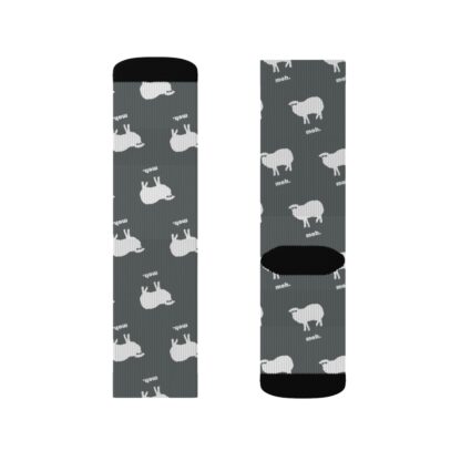 meh. Sheep Sublimation Socks - Image 12