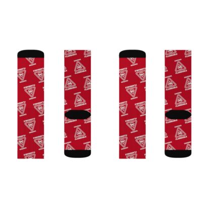 CAUTION FLAMBABLE Sublimation Socks - Image 10