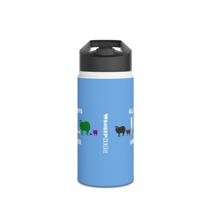 ALL SHEEPS AND SIZES Stainless Steel Water Bottle, Standard Lid - Image 8