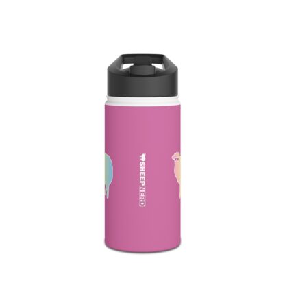 Cotton Candy Sheep Stainless Steel Water Bottle, Standard Lid - Image 8