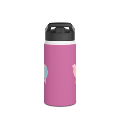 Cotton Candy Sheep Stainless Steel Water Bottle, Standard Lid - Image 9