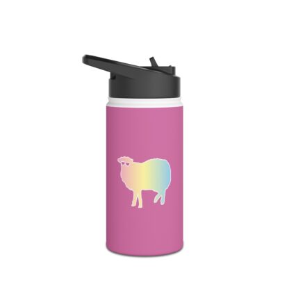 Cotton Candy Sheep Stainless Steel Water Bottle, Standard Lid - Image 10