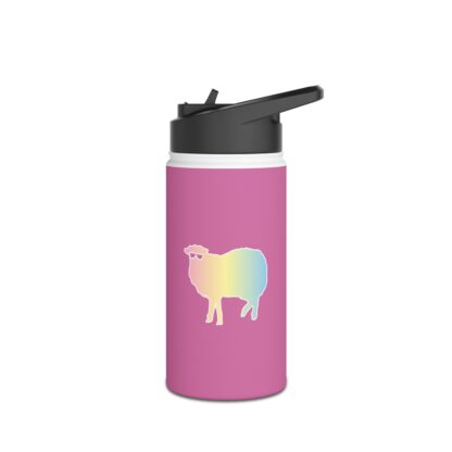 Cotton Candy Sheep Stainless Steel Water Bottle, Standard Lid - Image 11