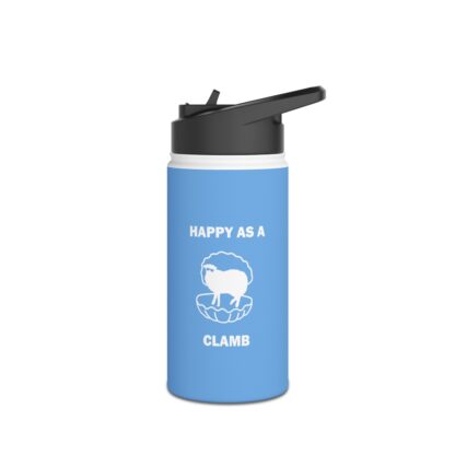 HAPPY AS A CLAMB Stainless Steel Water Bottle, Standard Lid - Image 11