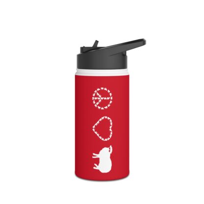 PEACE LOVE SHEEP Stainless Steel Water Bottle, Standard Lid - Image 11