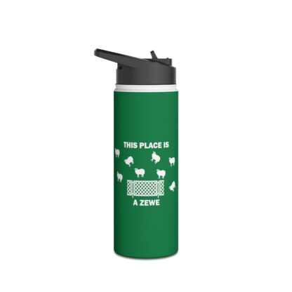 THIS PLACE IS A ZEWE Stainless Steel Water Bottle, Standard Lid