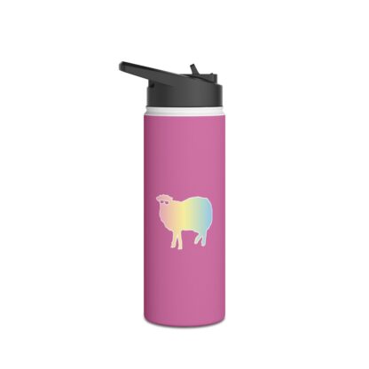 Cotton Candy Sheep Stainless Steel Water Bottle, Standard Lid