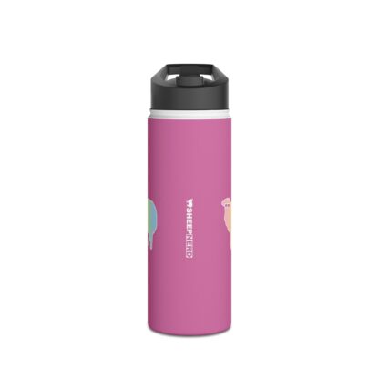 Cotton Candy Sheep Stainless Steel Water Bottle, Standard Lid - Image 2