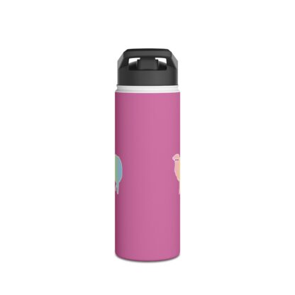 Cotton Candy Sheep Stainless Steel Water Bottle, Standard Lid - Image 3