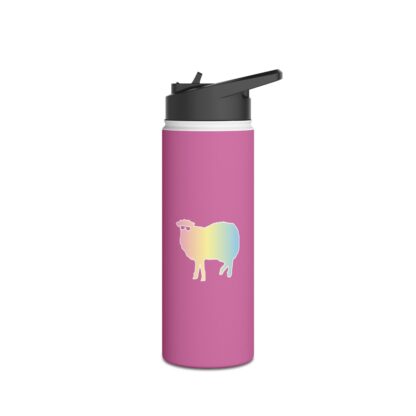 Cotton Candy Sheep Stainless Steel Water Bottle, Standard Lid - Image 4