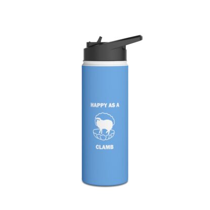 HAPPY AS A CLAMB Stainless Steel Water Bottle, Standard Lid - Image 4