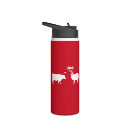 MOO Sheep Stainless Steel Water Bottle, Standard Lid