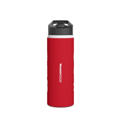 PEACE LOVE SHEEP Stainless Steel Water Bottle, Standard Lid - Image 2