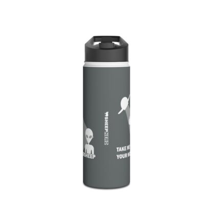 TAKE ME TO YOUR MOTHERSHEEP Stainless Steel Water Bottle, Standard Lid - Image 2