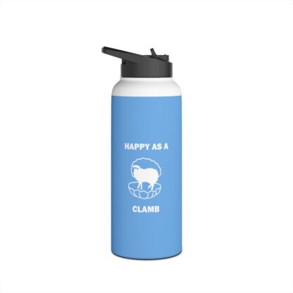 HAPPY AS A CLAMB Stainless Steel Water Bottle, Standard Lid - Image 17